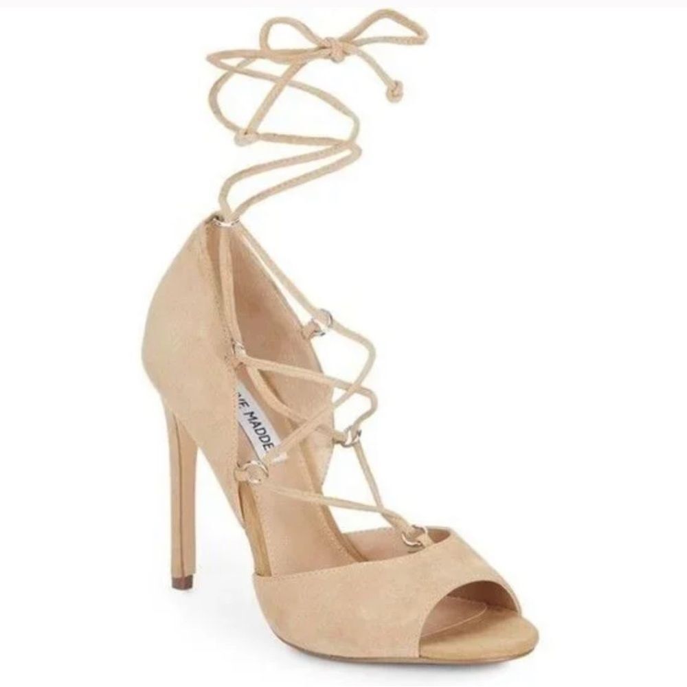 Steve Madden Suede Lace-Up Dress Sandals